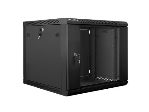 Szafa instalacyjna wisząca 19'' 9U 600X600mm czarna (drzwi szklane) Szafa instalacyjna wisząca 19'' 9U 600X600mm czarna (drzwi szklane)