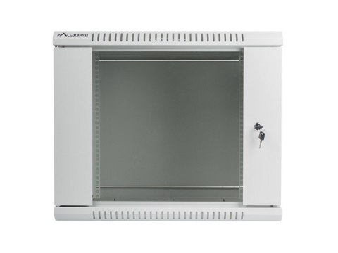Szafa instalacyjna wisząca 19'' 9U 600X600mm szara (drzwi szklane) Szafa instalacyjna wisząca 19'' 9U 600X600mm szara (drzwi szklane)