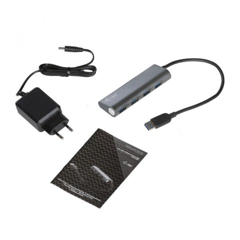 USB 3.0 Metal HUB Charging - 4 porty z zasilaczem/ładowaniem USB 3.0 Metal HUB Charging - 4 porty z zasilaczem/ładowaniem
