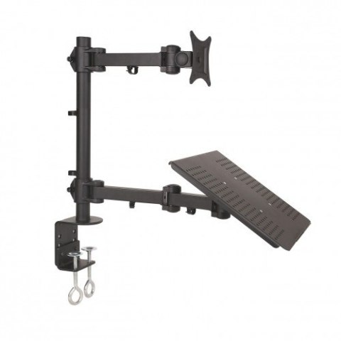 Uchwyt do monitora LED/LCD 13-27 + notebooka biurkowy L-23 Uchwyt do monitora LED/LCD 13-27 + notebooka biurkowy L-23