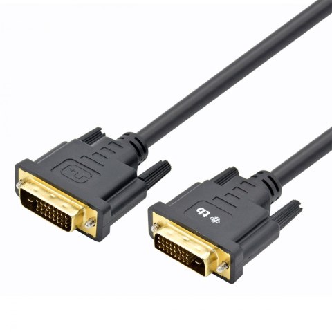 Kabel DVI M-M 24+1 1.8 m. czarny, pozłacany Kabel DVI M-M 24+1 1.8 m. czarny, pozłacany