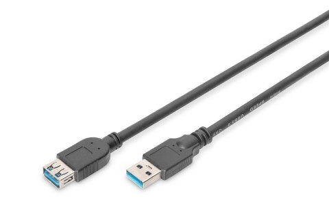 Kabel przedłużający USB 3.1 Gen.1 SuperSpeed 5Gbps Typ USB A/USB A M/Ż 3m Czarny Kabel przedłużający USB 3.1 Gen.1 SuperSpeed 5Gbps Typ USB A/USB A M/Ż 3m Czarny