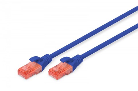 Patch cord U/UTP kat.6 PVC 2m Niebieski Patch cord U/UTP kat.6 PVC 2m Niebieski