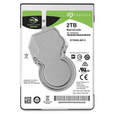 Dysk BarraCuda 2TB 2,5 128MB ST2000LM015 Dysk BarraCuda 2TB 2,5 128MB ST2000LM015