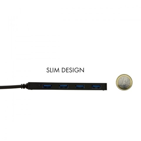 USB-C Slim pasywny HUB 4x USB 3.0 do podłączenia USB-A/USB-C USB-C Slim pasywny HUB 4x USB 3.0 do podłączenia USB-A/USB-C