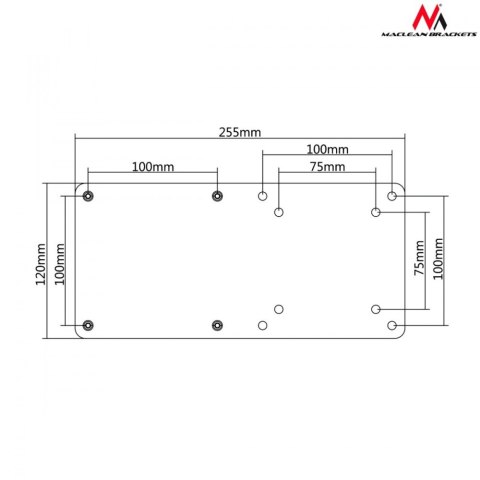 Adapter VESA MC-721 do mini komputerów NUC MAC Adapter VESA MC-721 do mini komputerów NUC MAC
