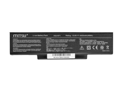 Bateria do Asus K72, K73, N73, X77 4400 mAh (48 Wh) 10.8 - 11.1 Volt Bateria do Asus K72, K73, N73, X77 4400 mAh (48 Wh) 10.8 - 11.1 Volt