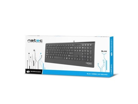 Klawiatura BARRACUDA Slim Czarna USB Klawiatura BARRACUDA Slim Czarna USB