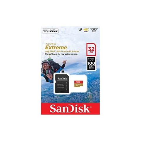 Extreme microSDHC 32GB 100/60 MB/s A1 V30 GoPro Extreme microSDHC 32GB 100/60 MB/s A1 V30 GoPro