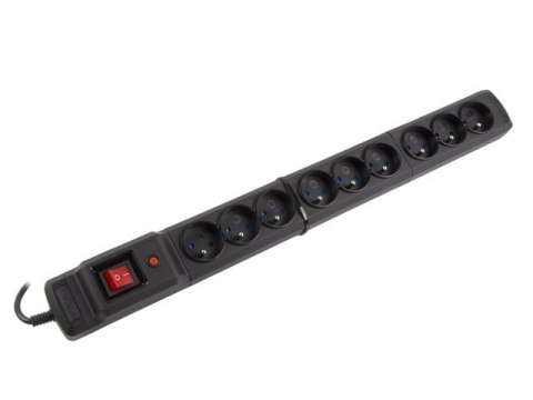 Listwa przeciwprzepięciowa Multi M9 1.5m czarna (9 gniazd) Listwa przeciwprzepięciowa Multi M9 1.5m czarna (9 gniazd)