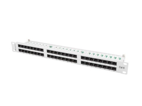 Patch Panel 48 Port 1U Kat.6 szary Patch Panel 48 Port 1U Kat.6 szary