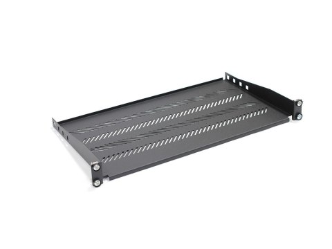 Półka do szaf 250mm 19" 483x250mm 1U czarna Półka do szaf 250mm 19" 483x250mm 1U czarna