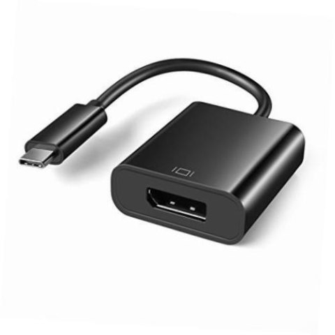 Adapter USB Typ-C to DisplayPort Czarny Adapter USB Typ-C to DisplayPort Czarny