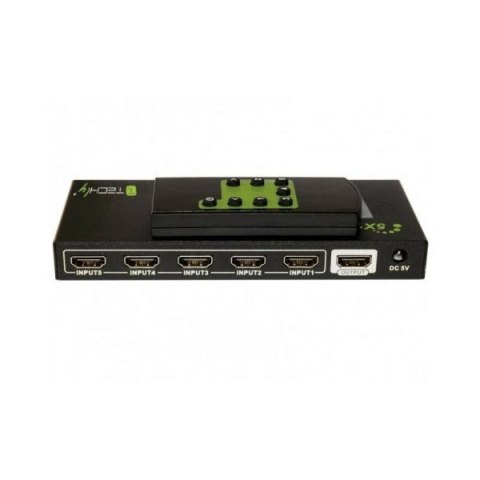 Przełącznik HDMI 5/1 z pilotem, 4K2K 3D, czarny Przełącznik HDMI 5/1 z pilotem, 4K2K 3D, czarny