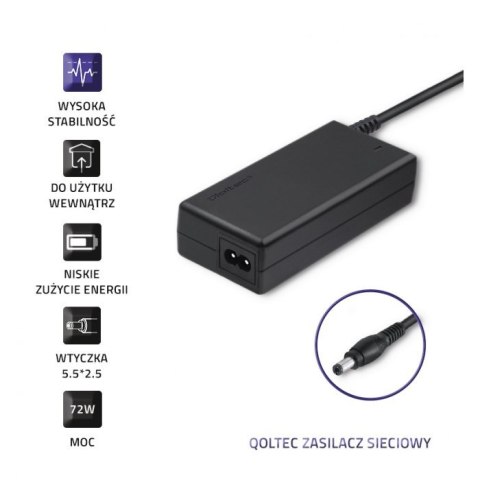 Zasilacz sieciowy 72W | 12V | 6A | 5.5*2.5 Zasilacz sieciowy 72W | 12V | 6A | 5.5*2.5