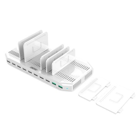 Stacja ładująca 10 x USB 160 W, QC3.0, USB-C, Y-2190 Stacja ładująca 10 x USB 160 W, QC3.0, USB-C, Y-2190