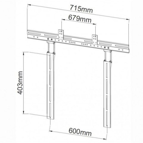 Uchwyt ścienny do soundbar, 10kg, czarny Uchwyt ścienny do soundbar, 10kg, czarny