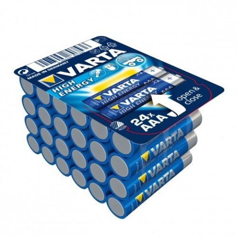 Baterie alkaliczne VARTA R3 (AAA) 24 sztuk HIGH ENERGY Baterie alkaliczne VARTA R3 (AAA) 24 sztuk HIGH ENERGY