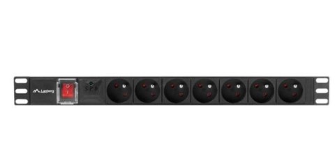 Listwa zasilająca Rack PDU 19" 1U 16A 7X 230V PL 2m czarna Listwa zasilająca Rack PDU 19" 1U 16A 7X 230V PL 2m czarna