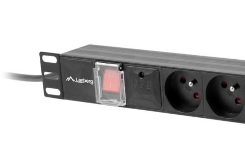 Listwa zasilająca Rack PDU 1U 16A 4X 230V PL 4X IEC C13 2m czarna Listwa zasilająca Rack PDU 1U 16A 4X 230V PL 4X IEC C13 2m czarna