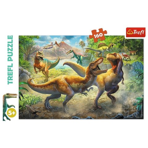 Puzzle 160 elementów Walczące Tyranozaury Puzzle 160 elementów Walczące Tyranozaury