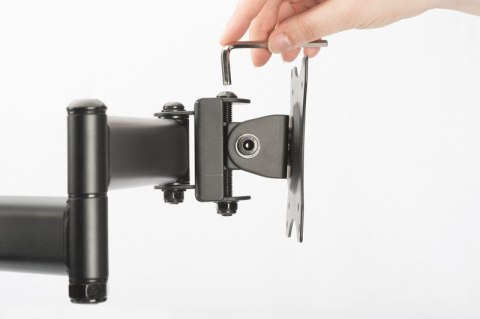 Stojak biurkowy podwójny z zaciskiem, 2xLCD, max. 27", max. obciążenie 8kg,uchylno-obrotowy 360° Stojak biurkowy podwójny z zaciskiem, 2xLCD, max. 27", max. obciążenie 8kg,uchylno-obrotowy 360°