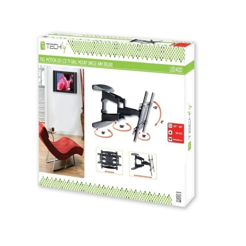 Uchwyt ścienny do TV LCD/LED 40-80cali 50kg VESA pełna regulacja czarny Uchwyt ścienny do TV LCD/LED 40-80cali 50kg VESA pełna regulacja czarny
