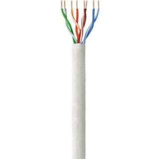 Kabel instalacyjny skrętka UTP Cat6 4x2 drut 100% miedź 305m szary