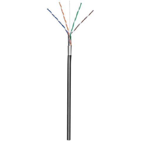 Kabel skrętka zewnętrzna F/UTP Cat5e 4x2 drut CCA 305m czarny Kabel skrętka zewnętrzna F/UTP Cat5e 4x2 drut CCA 305m czarny