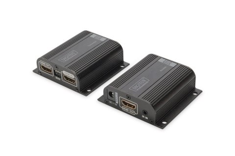 Przedłużacz/Extender HDMI do 50m po skrętce Cat.6/7 UTP, 1080p 60Hz FHD, HDCP 1.2, IR, audio (zestaw) Przedłużacz/Extender HDMI do 50m po skrętce Cat.6/7 UTP, 1080p 60Hz FHD, HDCP 1.2, IR, audio (zestaw)