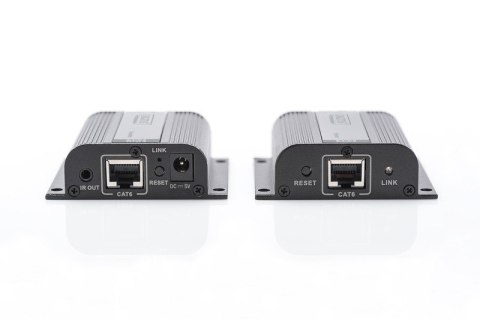 Przedłużacz/Extender HDMI do 50m po skrętce Cat.6/7 UTP, 1080p 60Hz FHD, HDCP 1.2, IR, audio (zestaw) Przedłużacz/Extender HDMI do 50m po skrętce Cat.6/7 UTP, 1080p 60Hz FHD, HDCP 1.2, IR, audio (zestaw)