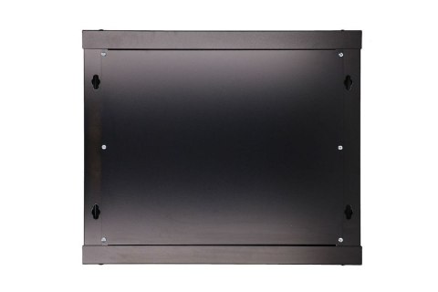 Szafka wisząca rack 9U 600x600 czarna szklane drzwi Szafka wisząca rack 9U 600x600 czarna szklane drzwi