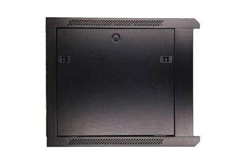 Szafka wisząca rack 9U 600x600 czarna szklane drzwi Szafka wisząca rack 9U 600x600 czarna szklane drzwi