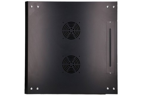 Szafka wisząca rack 9U 600x600 czarna szklane drzwi Szafka wisząca rack 9U 600x600 czarna szklane drzwi