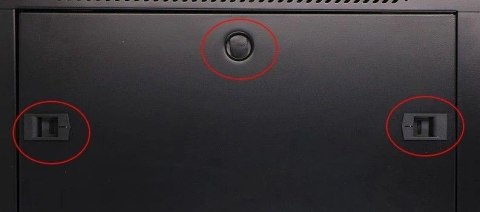 Szafka wisząca rack 9U 600x600 czarna szklane drzwi Szafka wisząca rack 9U 600x600 czarna szklane drzwi