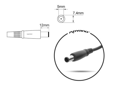 Ładowarka/zasilacz 19.5v 3.33a (7.4x5.0 pin) - HP Ładowarka/zasilacz 19.5v 3.33a (7.4x5.0 pin) - HP