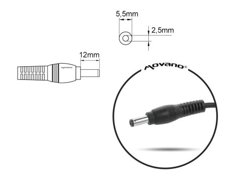 Ładowarka/zasilacz 19v 4.74a (5.5x2.5) - Asus, Toshiba, MSI, Packard bell 90W Ładowarka/zasilacz 19v 4.74a (5.5x2.5) - Asus, Toshiba, MSI, Packard bell 90W