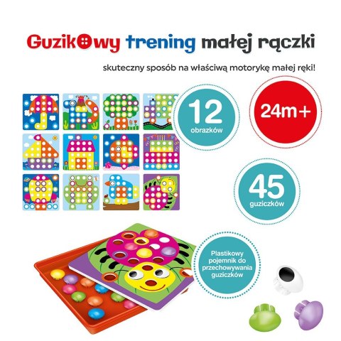 Mozaika - Guzikowy trening małej rączki 45 elementów Mozaika - Guzikowy trening małej rączki 45 elementów