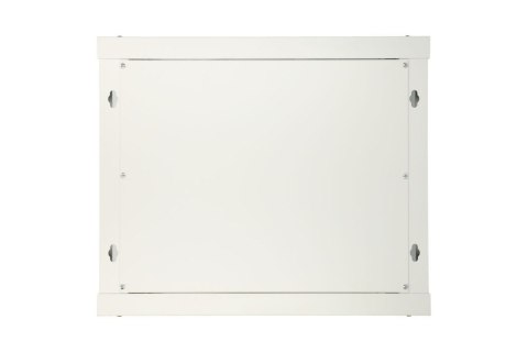 Szafka wisząca rack 12U 600x450 szara metalowe drzwi