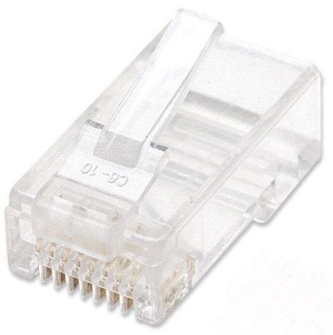 Wtyk RJ45 UTP na drut 8p8c kat.5e słoik 100szt. Wtyk RJ45 UTP na drut 8p8c kat.5e słoik 100szt.