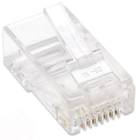 Wtyk RJ45 UTP na drut 8p8c kat.5e słoik 100szt. Wtyk RJ45 UTP na drut 8p8c kat.5e słoik 100szt.