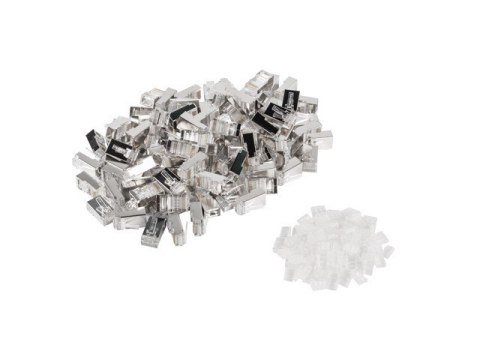 Wtyk sieciowy RJ45 8P8C kat.6 FTP (100szt) z prowadnic do linki i do drutu Wtyk sieciowy RJ45 8P8C kat.6 FTP (100szt) z prowadnic do linki i do drutu