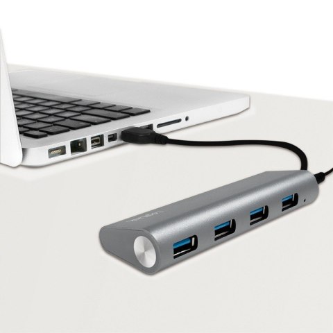 Hub 4xUSB 3.0 aluminiowa obudowa Hub 4xUSB 3.0 aluminiowa obudowa