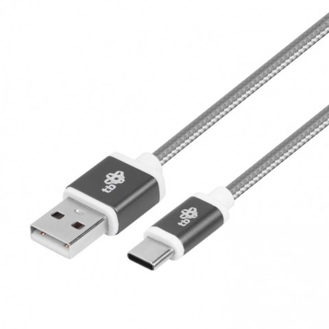 Kabel USB-USB C 1.5m szary sznurek Kabel USB-USB C 1.5m szary sznurek