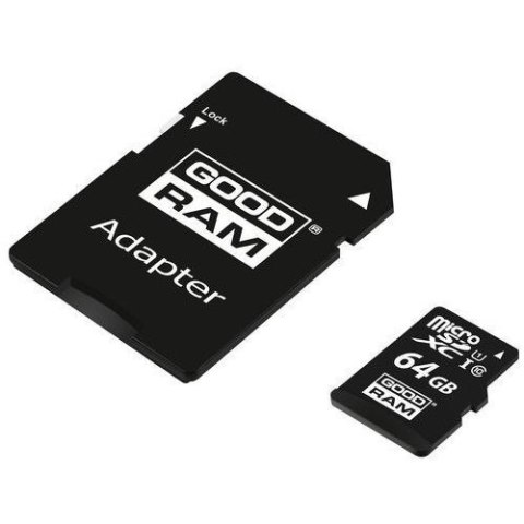 Karta pamięci microSD 64GB CL10 UHS I + adapter Karta pamięci microSD 64GB CL10 UHS I + adapter