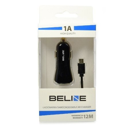 Ładowarka samochodowa USB + microUSB 1A czarna Ładowarka samochodowa USB + microUSB 1A czarna