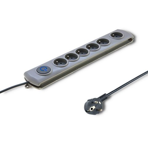 Listwa antyprzepięciowa Quick Switch, 6 gniazd, 1,8m, szara Listwa antyprzepięciowa Quick Switch, 6 gniazd, 1,8m, szara