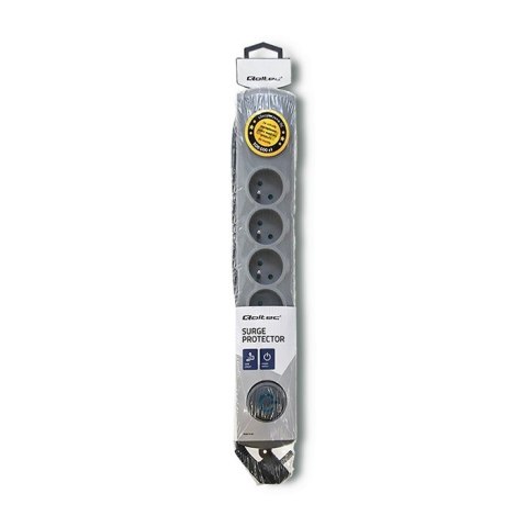 Listwa antyprzepięciowa Quick Switch, 6 gniazd, 3m, szara Listwa antyprzepięciowa Quick Switch, 6 gniazd, 3m, szara
