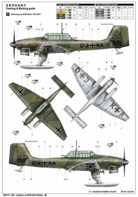 Model plastikowy Junkers Ju-87B -2/U-4 Stuka Model plastikowy Junkers Ju-87B -2/U-4 Stuka