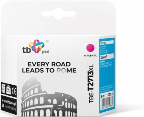 Tusz do Epson WF-3620 TBE-T2713XL magenta 100% nowy Tusz do Epson WF-3620 TBE-T2713XL magenta 100% nowy